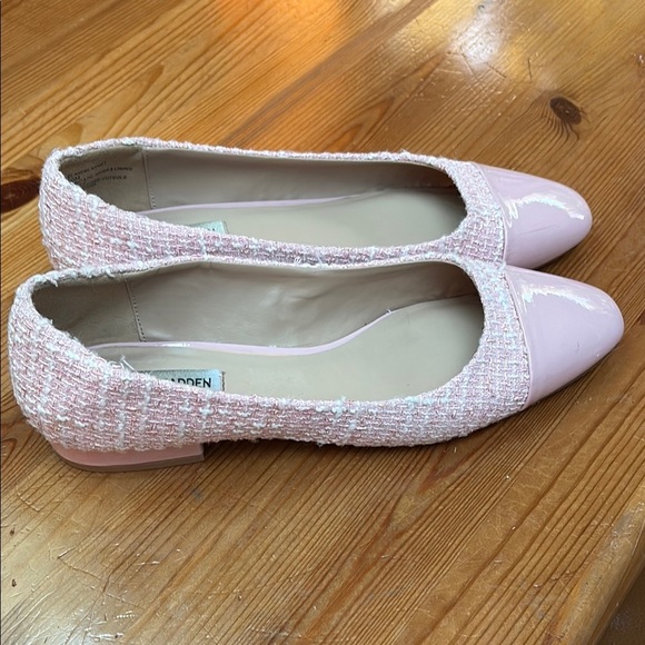 Steve Madden Blair Pink Loafers with Textured tweed Finish - Picture 7 of 11